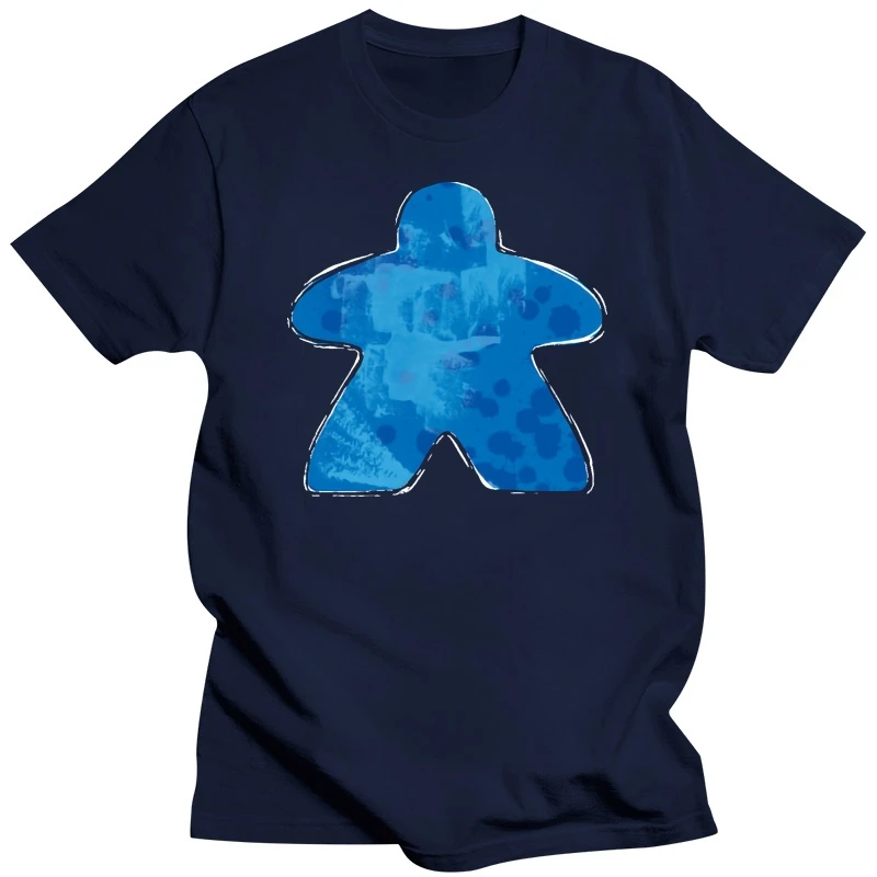 Men t-shirt Blue Board Game Meeple tshirt Women t shirt