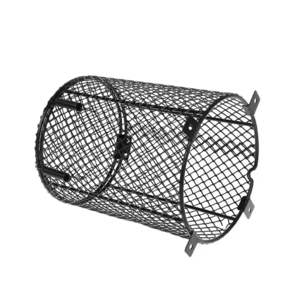 Metal Mesh Heater Guard Iron Mesh Cover Round and Square Shape Heating Bulb Lamp Enclosure Cylinder and Square 4 Screws