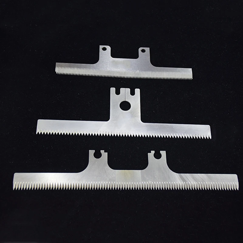 150-180mm 2PCS Bag Food Zigzag Vertical Packing Machine T shape Tooth Cutting Blade Horizontal Sealing Machine Parts Saw Blade