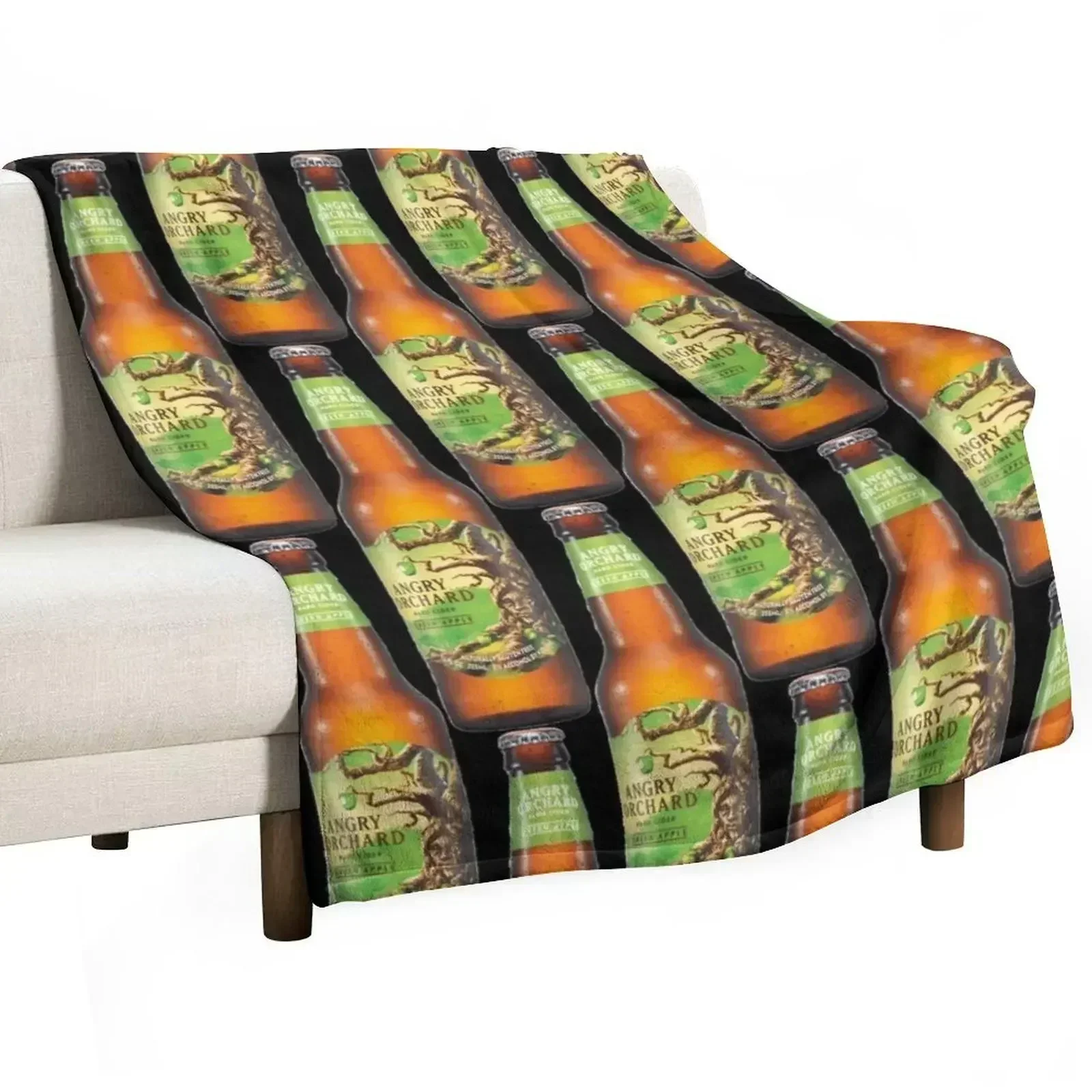 Angry Orchard - Hard Cider Throw Blanket Decorative Beds Summer Beddings Thermals For Travel Blankets