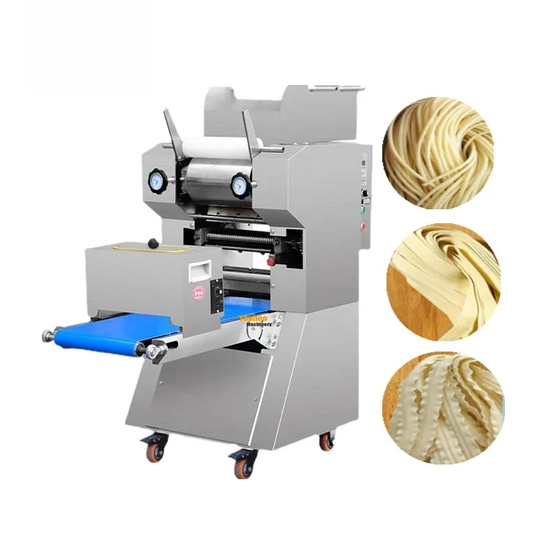 Fast Pasta Noodle Round Maker Roller Cutter Machine Noodle Rolling Cutting Machine for Shop