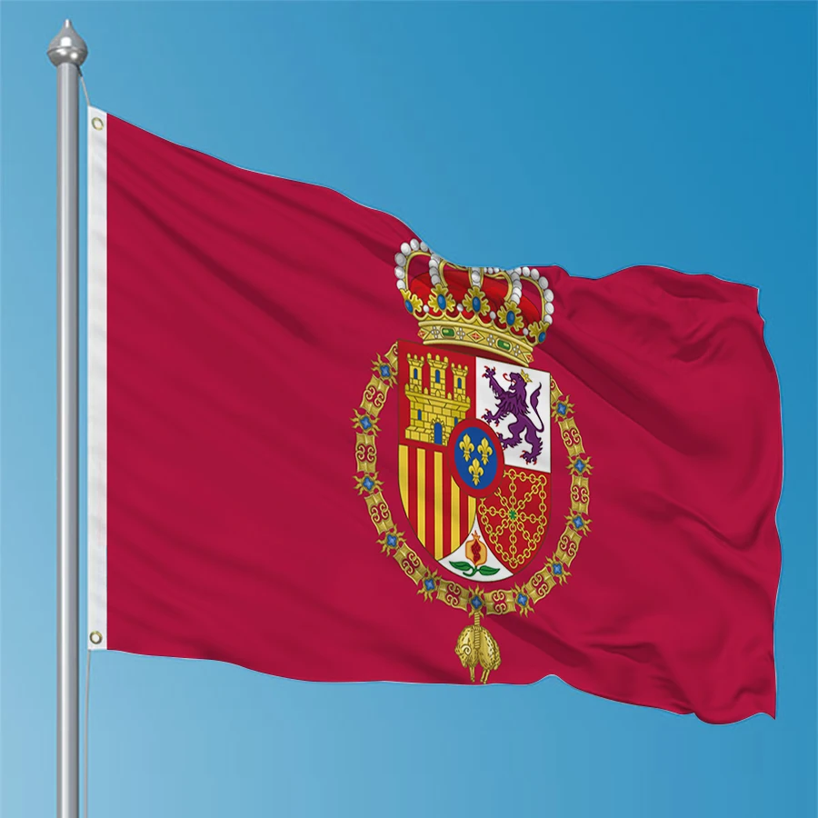 Standard of the King of Spain Flag Hanging High Quality Polyester Gaza Palestinian Flags For Decoration Art Tapestry Banner Gift