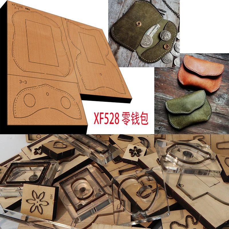 New Japan Steel Blade Wooden Die Coin Purse Leather Craft Punch Hand Tool Cut Knife Mould XF528