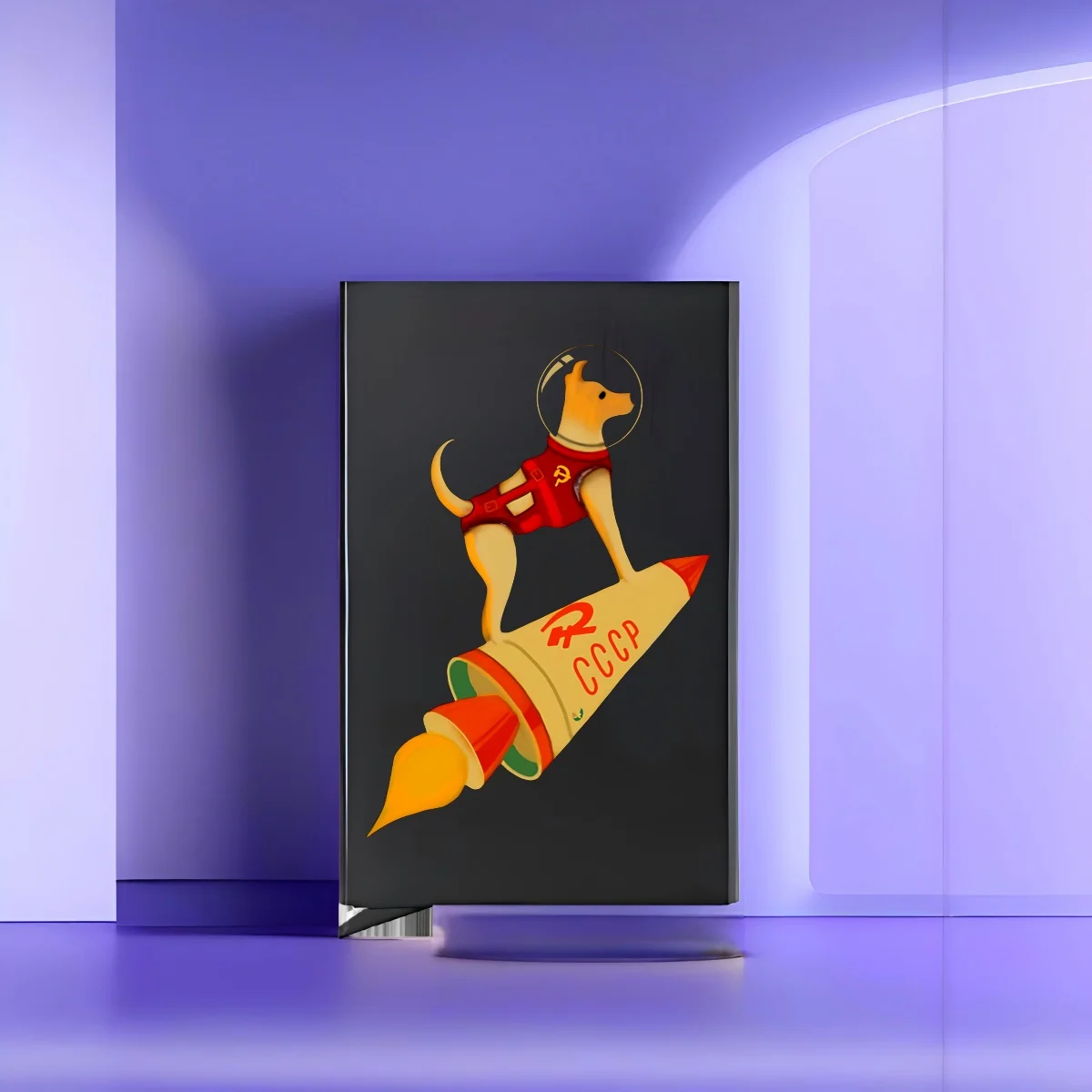 

Laika The CCCP Soviet Russia Super Space Rocket g by MotorManiaTees 2026 New Style Fashion Printed Card Case Various Color Optio