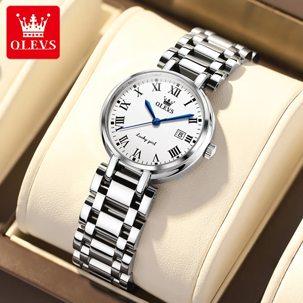 OLEVS Elegant Women Quartz Watch Luxury Brand Fashion Ladies Watch Wristwatch Casual Female Clock Waterproof Relogio Feminino