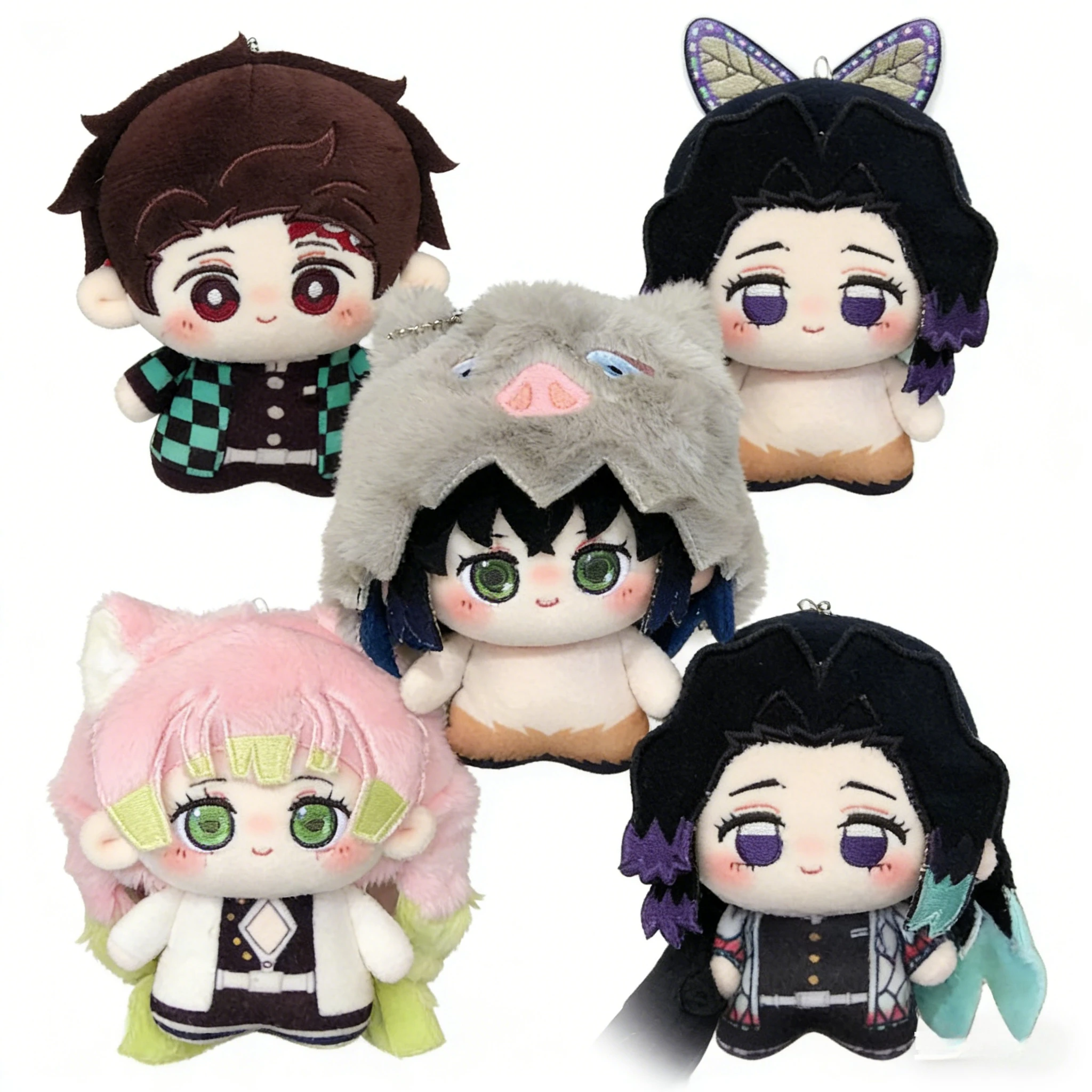 

10cm Anime Demon Slayer Muichiro Tokito Plushie Soft Body Stuffed Doll Cute Kawaii Cartoon Figure Idol Pillow Cosplay Xmas Gift