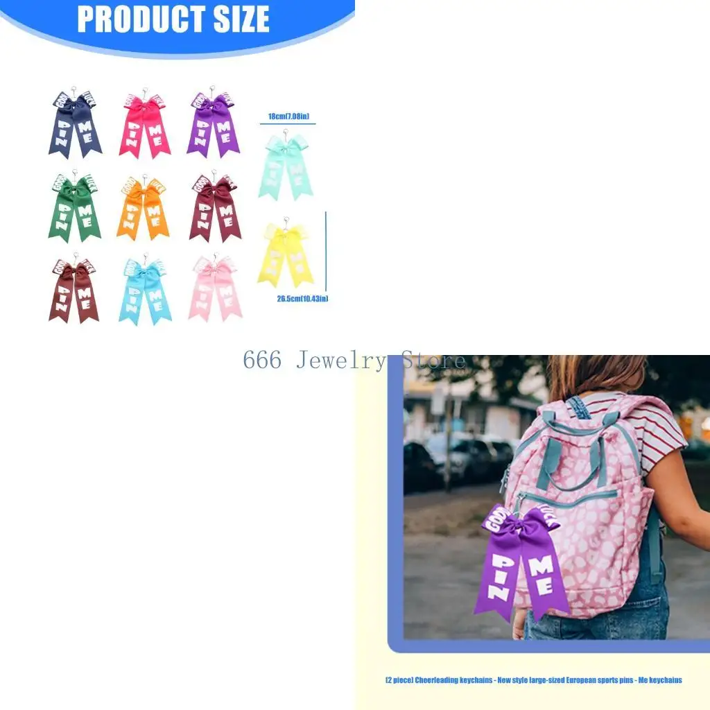 F2TD Double Set Fashionable Cheer Chains Measuring 26x18cm Each Vibrant Colors