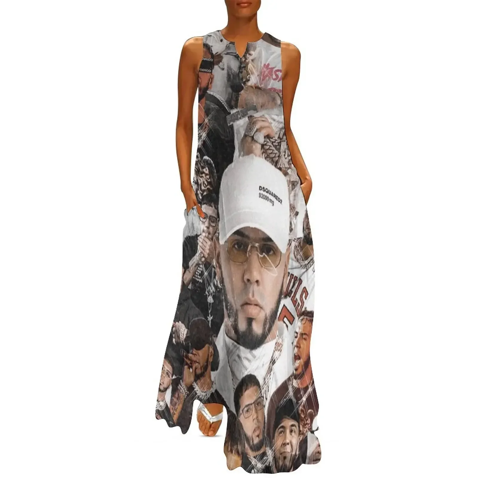 

Anuel Collage Long Dress Elegant gowns women dress ladies dresses for women 2025 party dresses women Dress