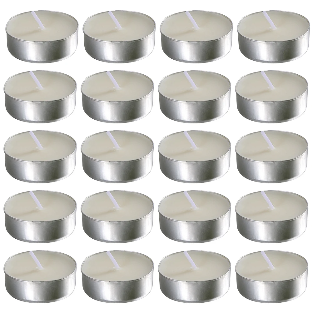 50pcs Tea Lights Candles White Tealight Candles Small Tea Light Candles Little Tiny Tealights Candles Holders for Wedding Party