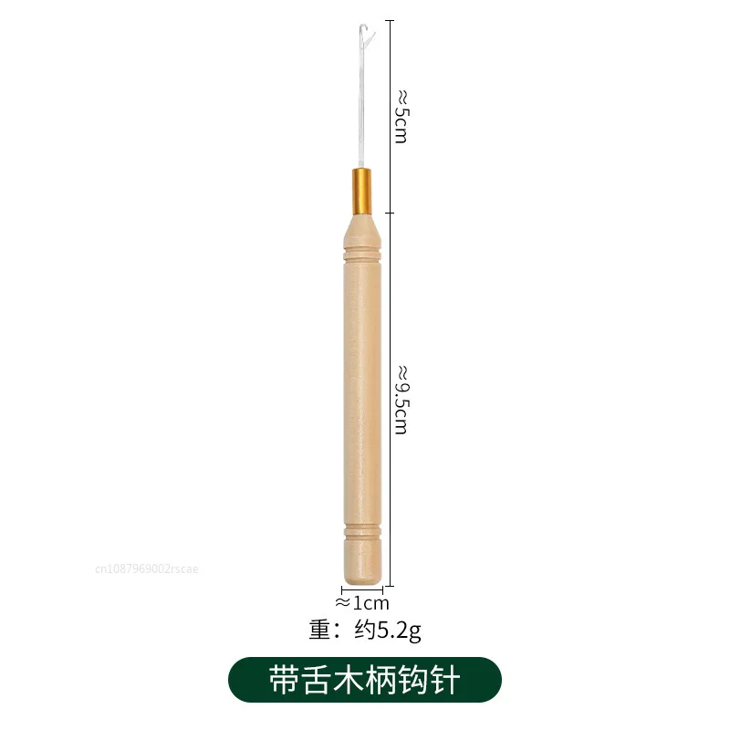 إبر حياكة الكروشيه بخمسة جوانب ، شكل منحني ، مقبض بلاستيكي ، صلب ، قالب ، طقم خياطة ، 5 * #6