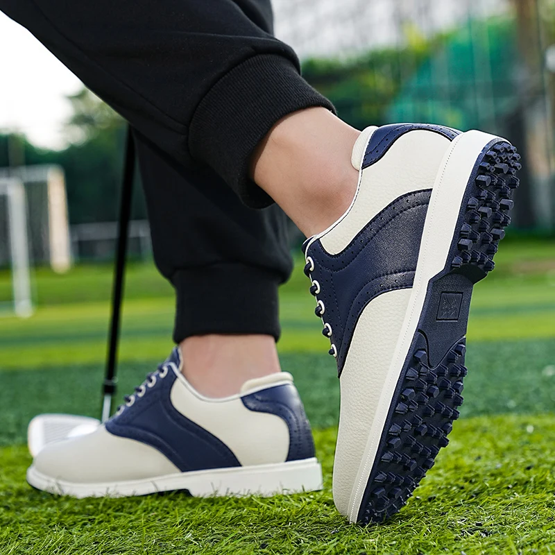 Modne buty golfowe dla mężczyzn, profesjonalne i codzienne buty golfowe dla mężczyzn, buty fitness na trawie i jogging dla mężczyzn