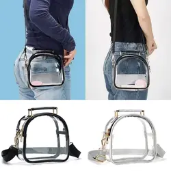 Transparent TPU Ladies Small Handbags Stadium Approved Women Clear Bag Fashion Waterproof Casual Simple Crossbody Shoulder Bags
