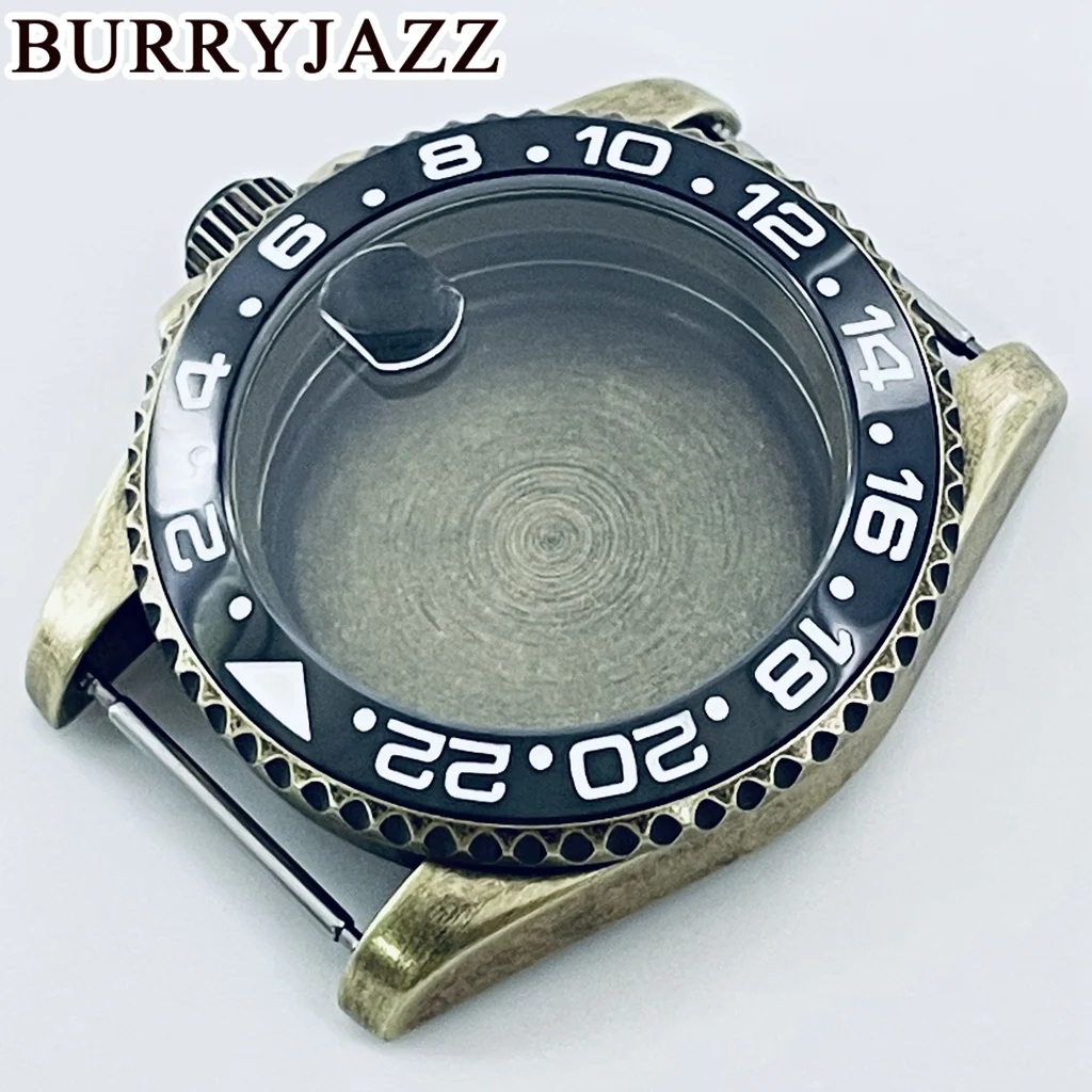 BURRYJAZZ-subcaja de reloj, cristal de zafiro, bisel de cerámica, 40mm, NH35, NH36, NH34, NH38, NH70, NH72, ETA2824, PT5000