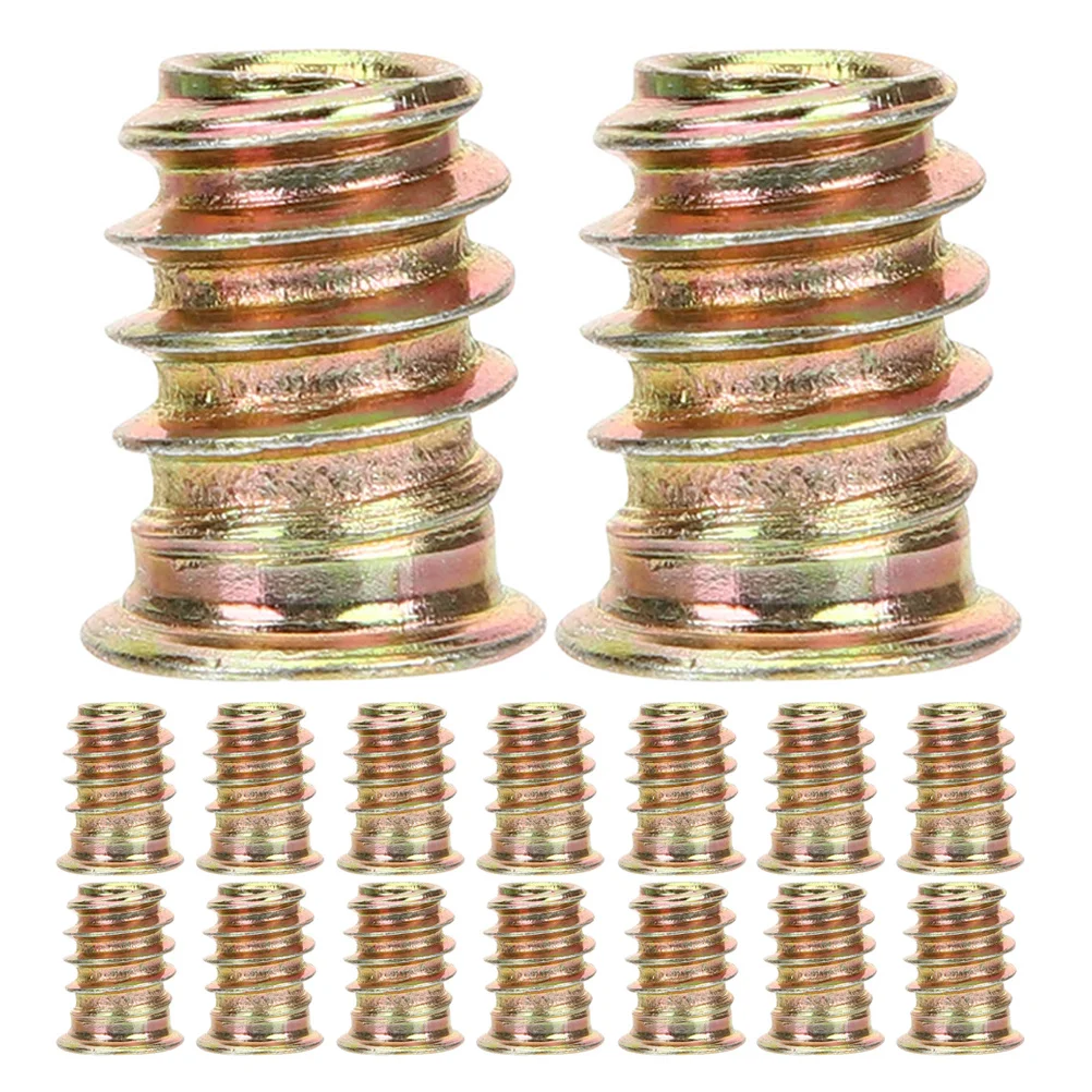 40 قطعة الخشب الخيوط إدراج M6X15 Embedment المكسرات للأثاث الخشبي السحابة الأجهزة موصلات مجموعة أدوات متنوعة