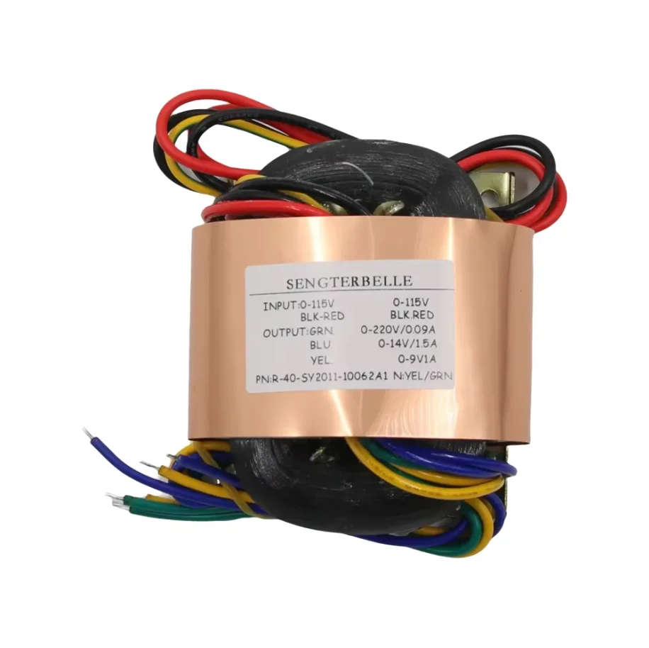 50VA HiFi Copper R-Core Audio Transformer Output 220V + 14V + 9V For Tube Preamp