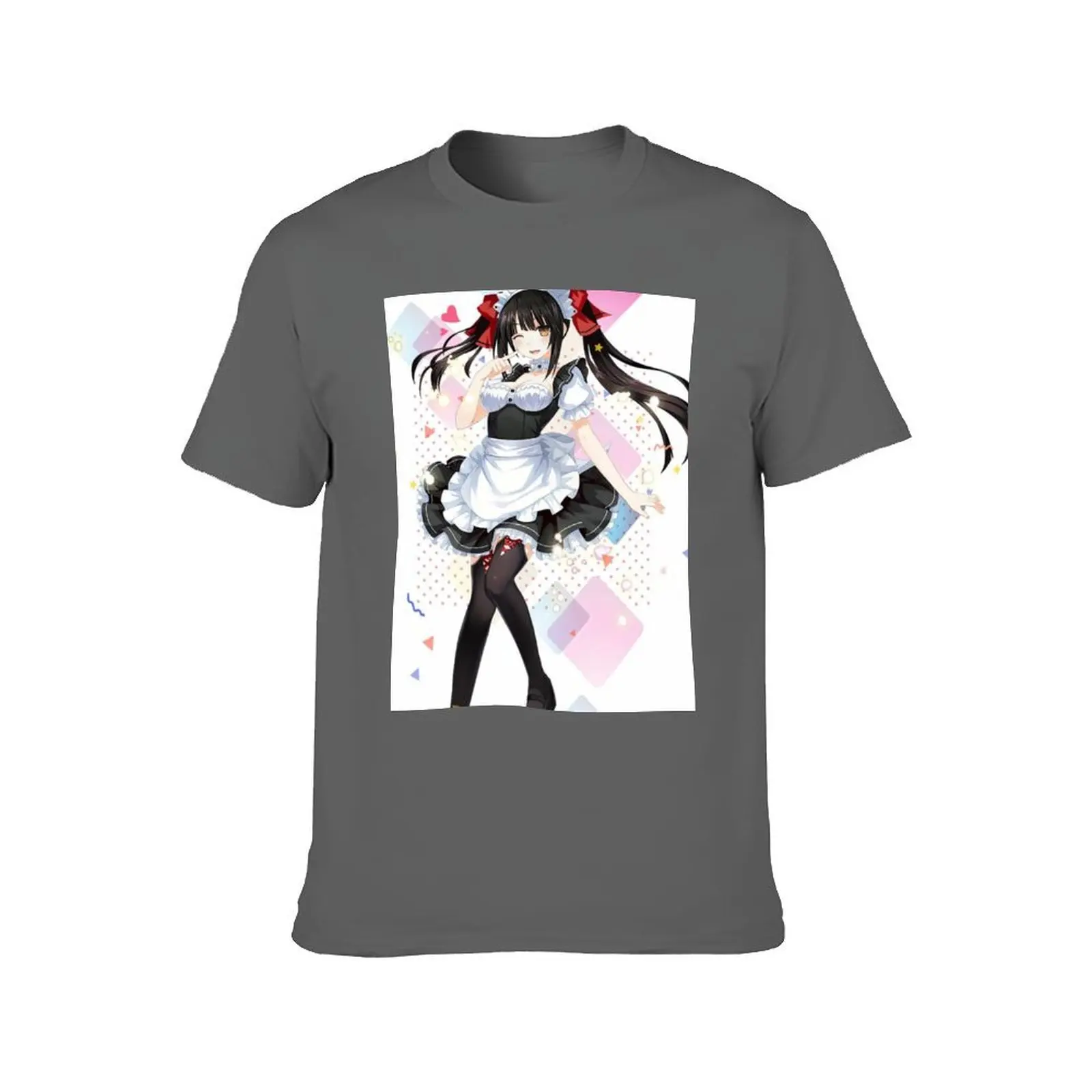 Kurumi Maid Date A Live ! T-Shirt summer top blacks plus size clothes man t shirt T-shirt men