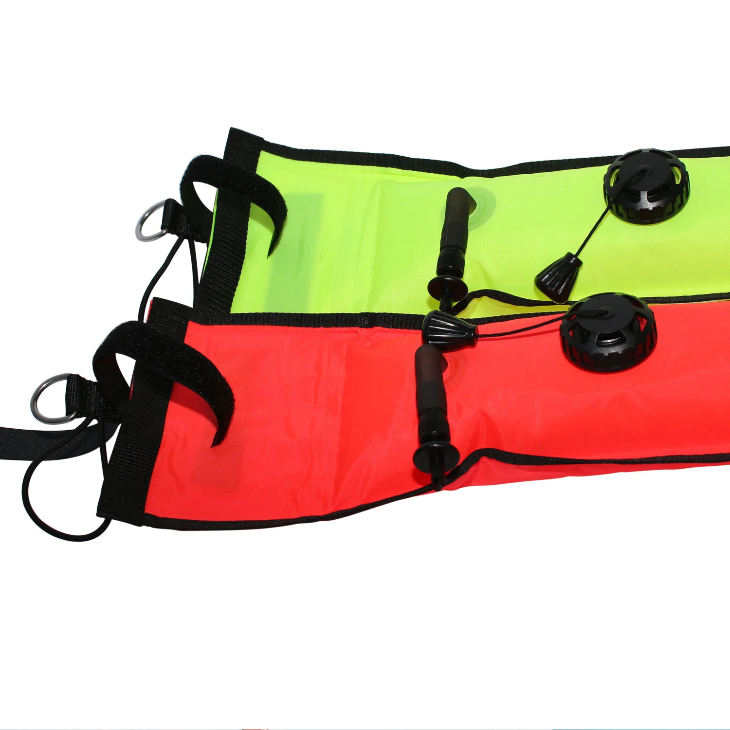 Scuba Diving 1.2m 1.5m 1.8m Buoy Colorful Visibility Safety Inflatable Smb Safety Sausage Float Set Aluminum Spool Finger Reel