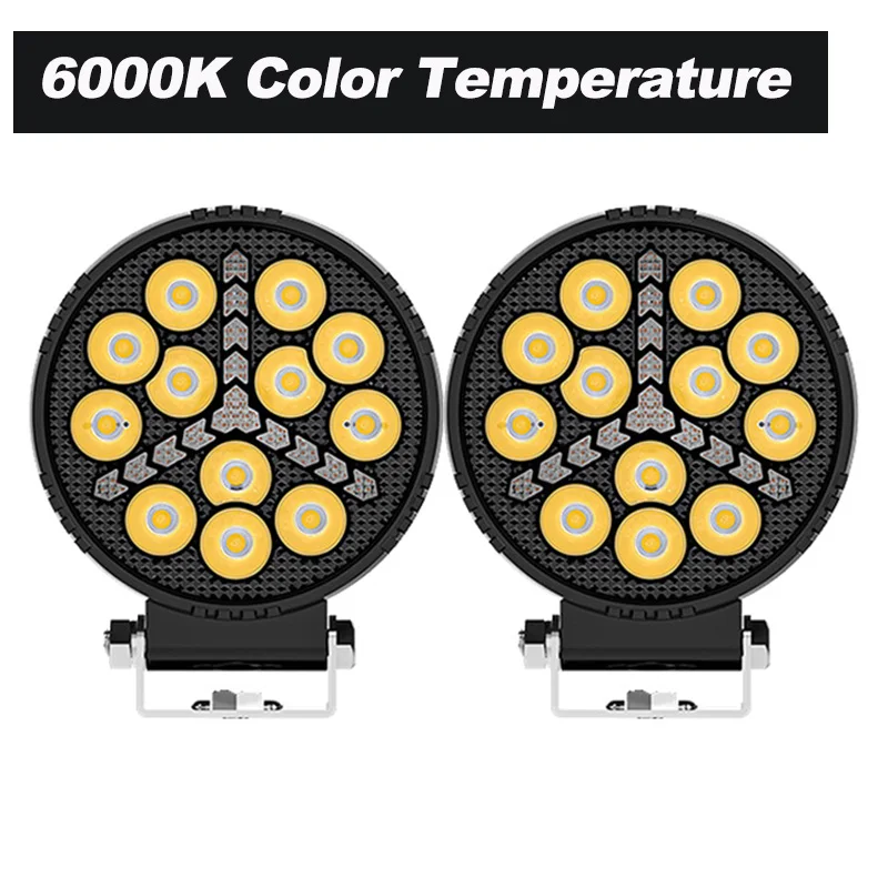 4'' Work Light Black Aluminum Casing Combo LED Light Round DRL Day Running Lights OffRoad ATV SUV 4X4 Headlights Flash Barra led