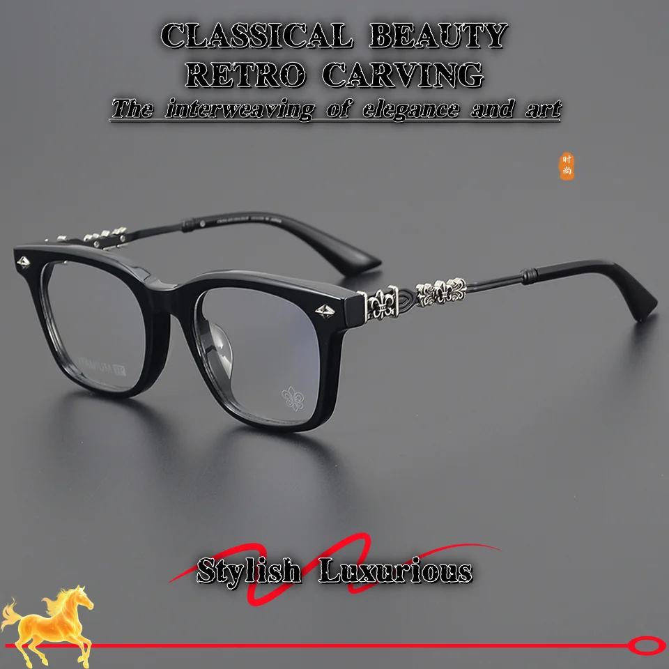 

Новые модные элитные брендовые классические женские и мужские очки класса люкс с ретро-декором и оправой из ацетата