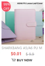 Sharkbang entworfener A5-Ordner, fester Einbandring, zum Sammeln von Büchern, Tagebüchern, Nachfüllungen, Schachbrett, Verband, Postkarten, Aufkleber, Organizer – Detail 9