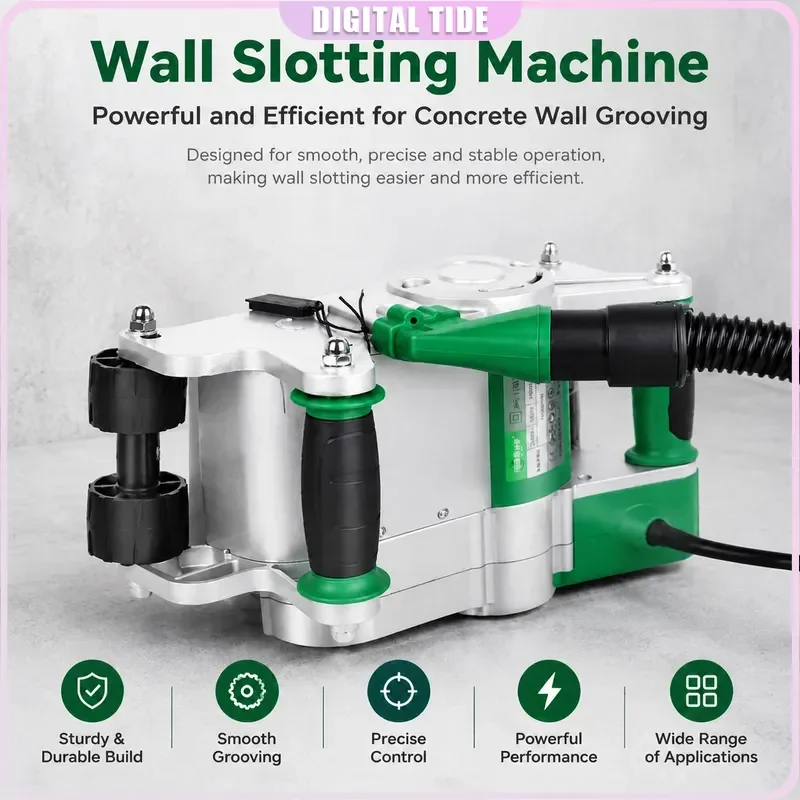 1PC 1100W Electric Wall Chaser Groove Cutting Machine 35MM 25MM Wall Slotting Tool for Concrete Wall Cutting 220V