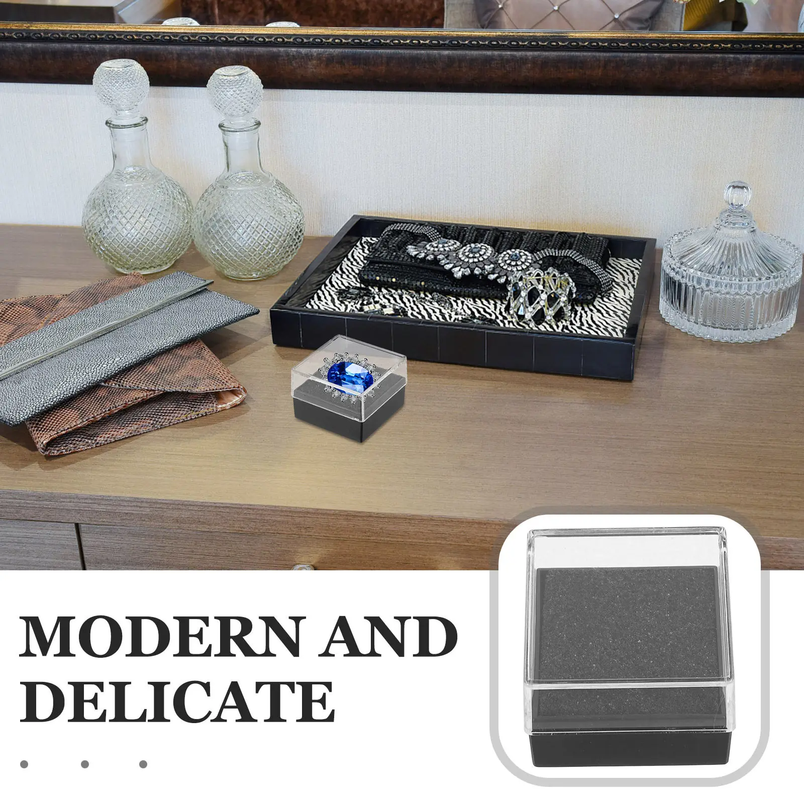 

6Pcs Pin Display Case Badge Organizing Box with Lid Reusable Brooch Storage Holder Easy Carry Lapel Pin Case for Travel Home