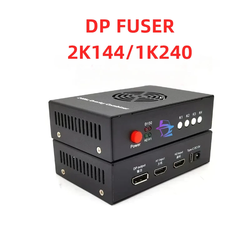 FuserDP240Hz DMA Video Overlay Box HDMI DMA procesor wideo wysokiej jakości komponenty komputerowe DMA Fusion