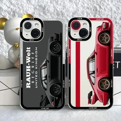Sports Car Jdm Drift RWB 911 964 933 Phone Case Case For IPhone 16 15 14 13 12 11 Pro Max Mini XS X XR SE 7 8 Plus Angel Eyes