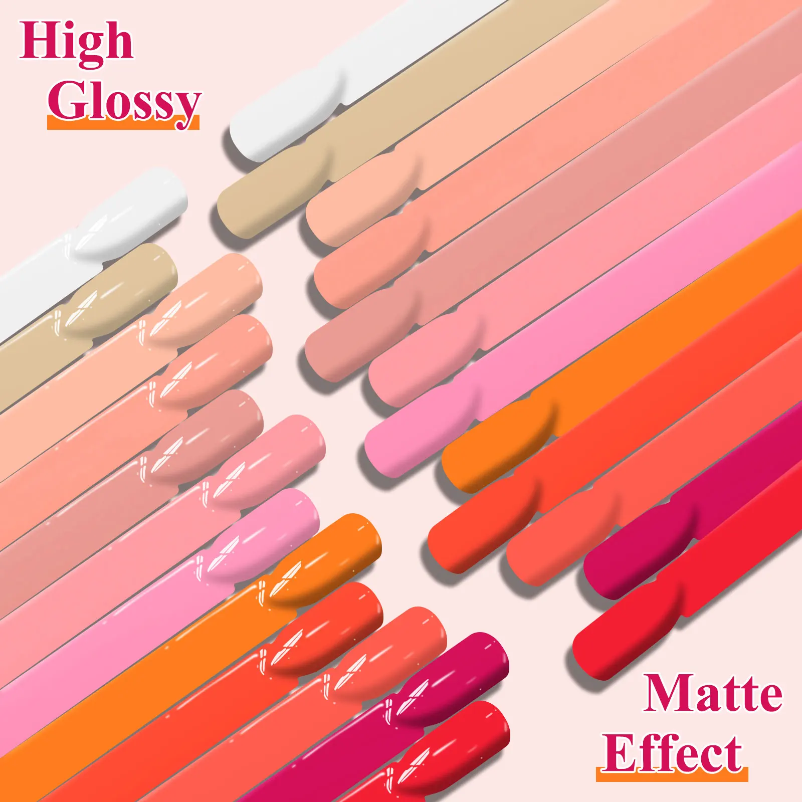 12PCS/SET Nude Pink Nail Gel Polish Set Red Glitter UV Semi-Permanent Soak Gel Nail Polish Suitable for Beginners Manicure kit