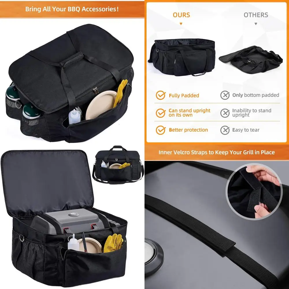 

Charbroil Grill2Go X200 6mm Insulated Carry Bag with Pockets for Portable Gas Griddle and Outdoor Gear