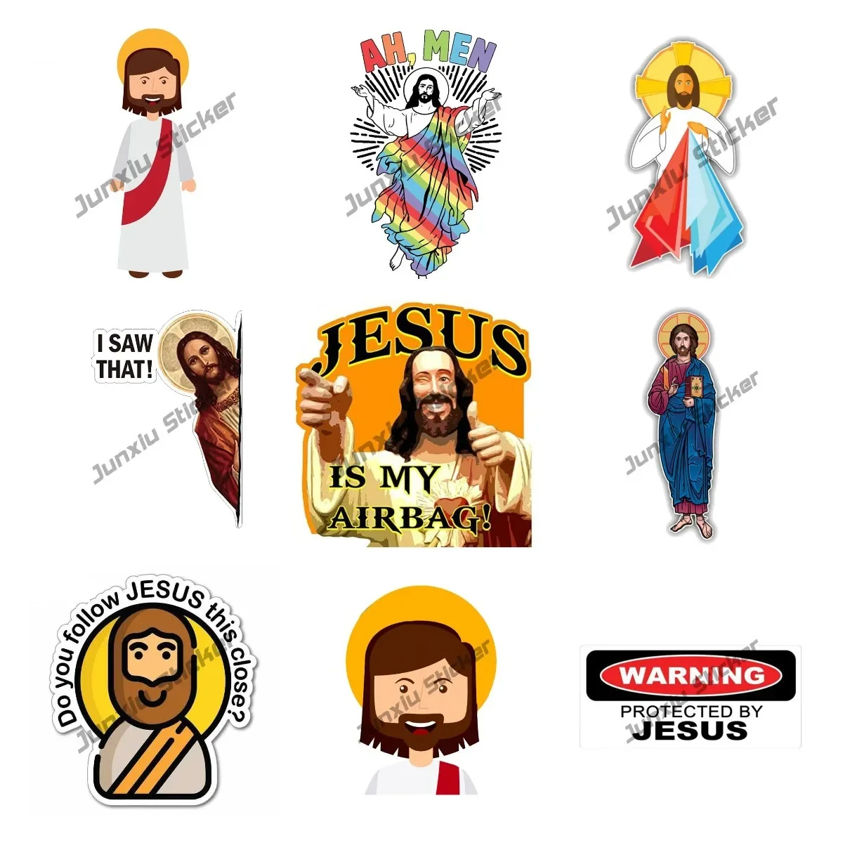 Do You Follow Jesus This Closely Funny Bumper Sticker Decoration Vinyl Rear Windshield Fuel Tank Cap Car Decor