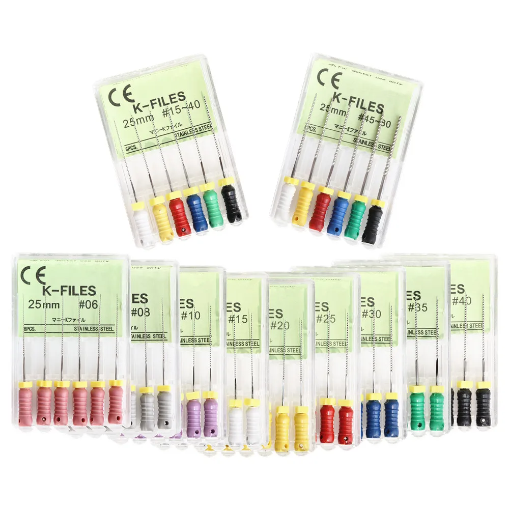 21/25/31mm 15-40 / 45-80 K-FILE Stainless Steel Endo Root Canal K Files Dental Endodontic Hand Use Tools