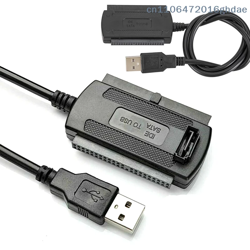 （Summer6）USB 2.0 To IDE Adapter Converter Cable For 2.5 3.5 Inch Hard Drive HD