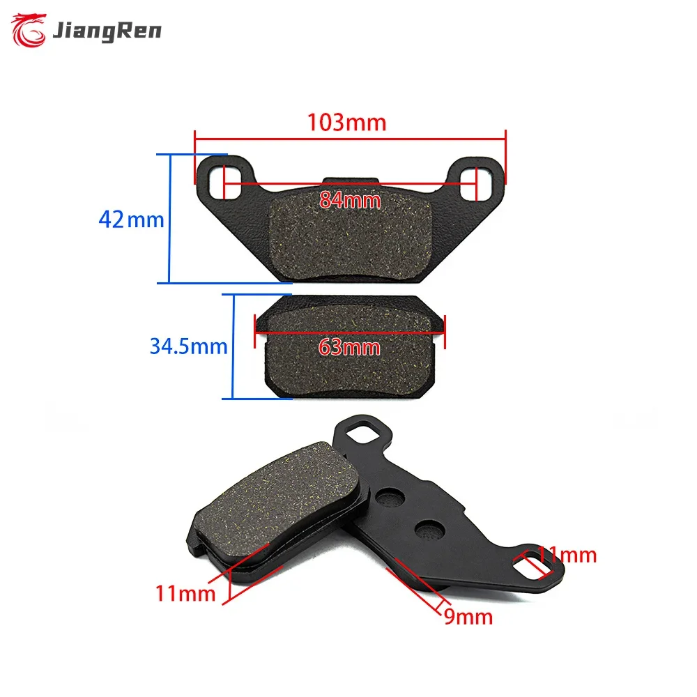 6pcs Motorcycle Parts KAZUMA 500CC ATV Brake Pads For KAZUMA Jaguar 500CC ATV Quad Front Left Front Right and Rear Brake Pads