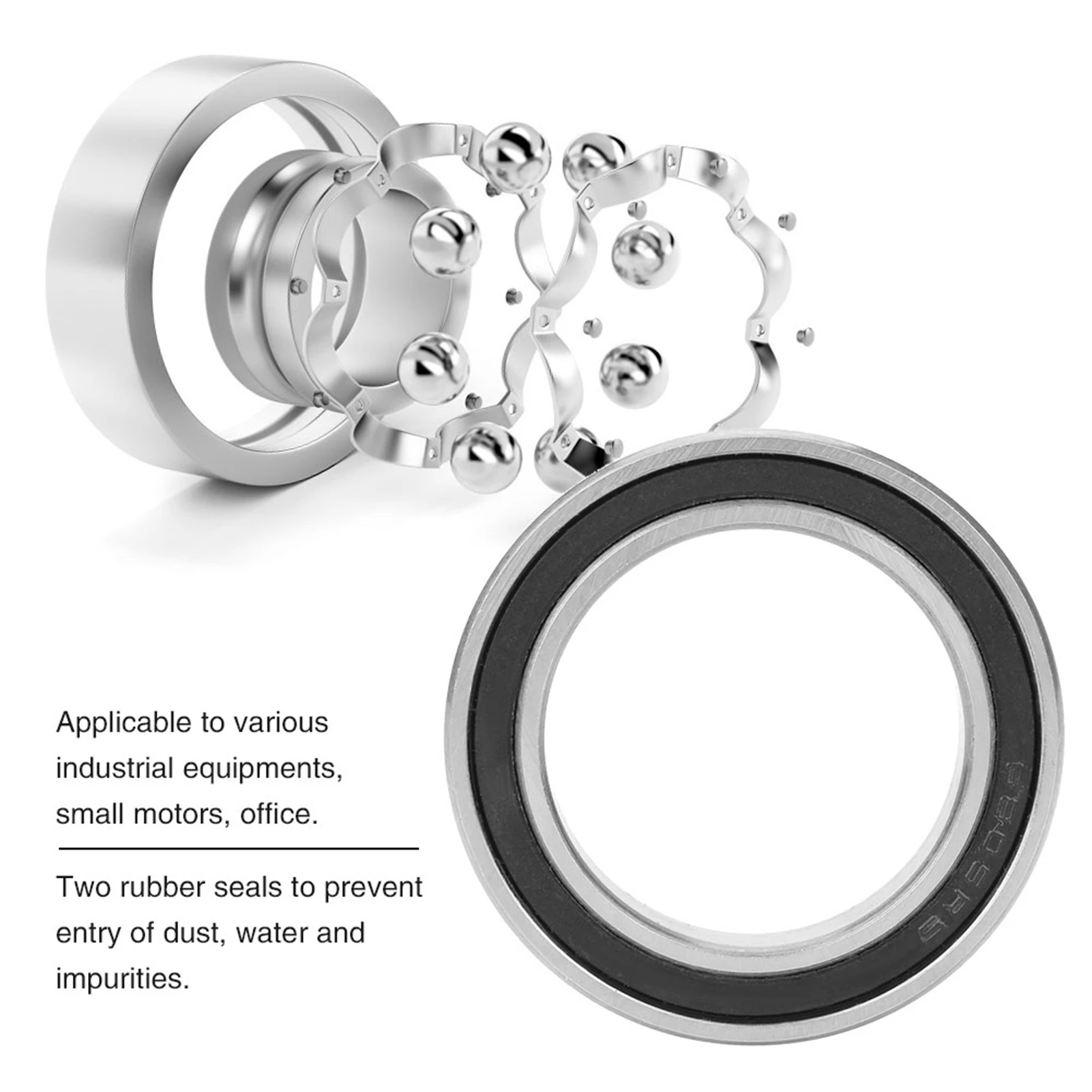 10pcs 6805-2RS Rubber Sealed Deep Groove Ball Bearings 25mm*37mm*7mm