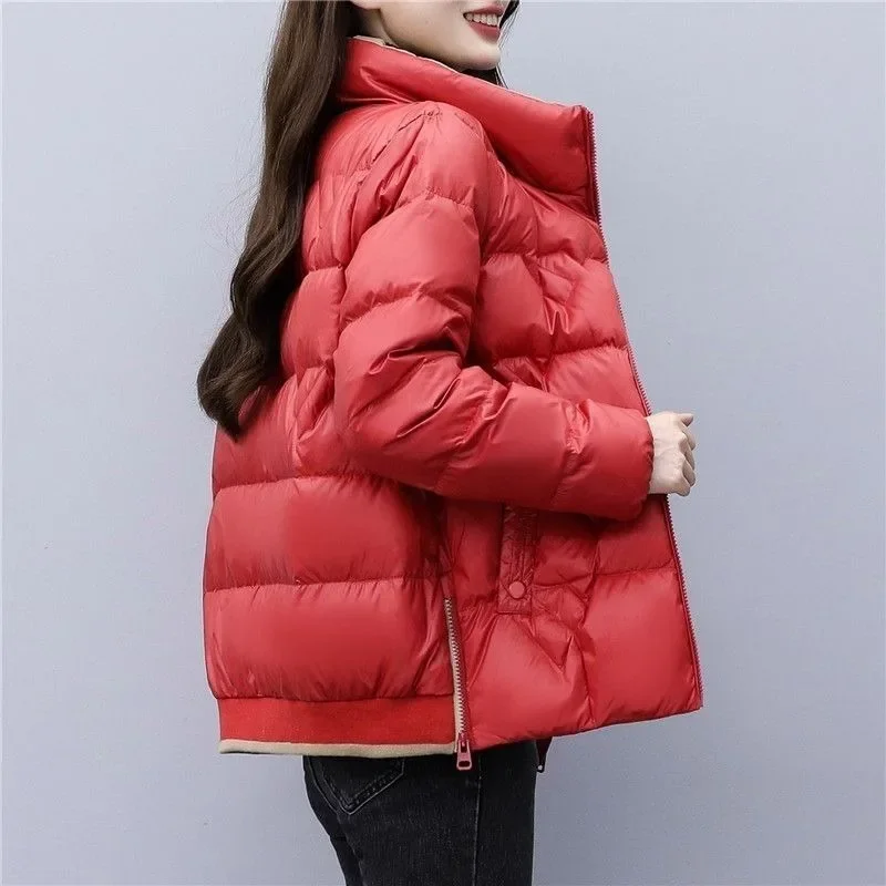 2023 New Women down Jacket Winter Coat Female White Duck down Short Baggy outwear thicken warm outcoat fashionable casual parkas