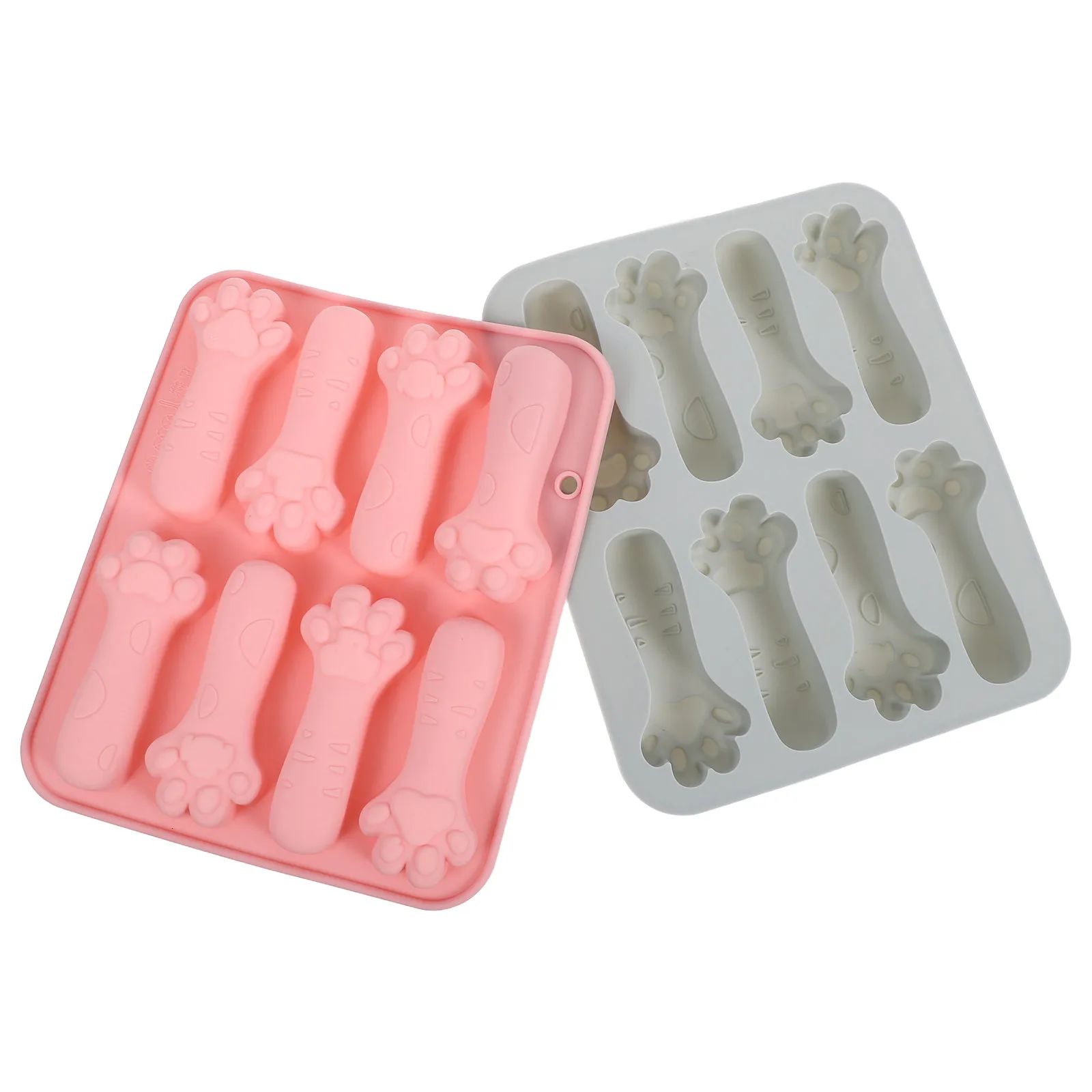 

2Pcs Silicone Paw Molds for Baking Cake Chocolate Candy Ice Cube Pastry Fondant DIY Animal Paw Baking Mold