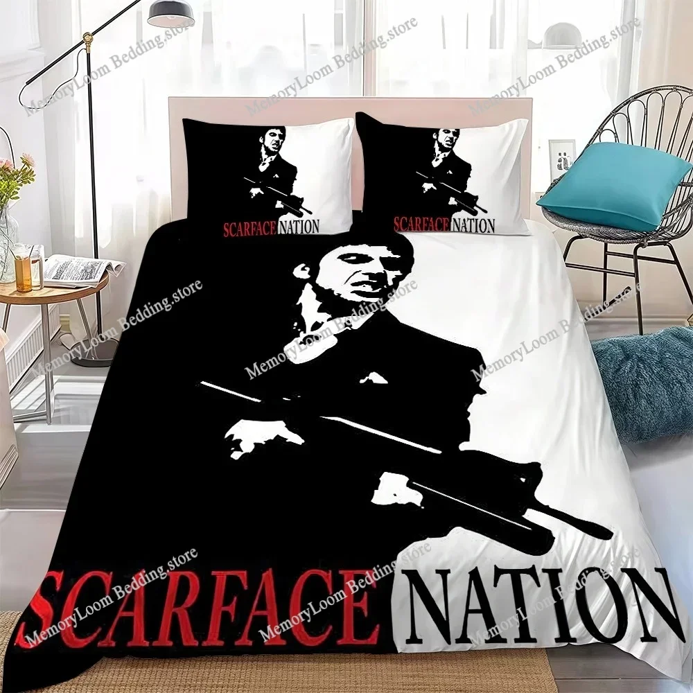 

Classic Film S-Scarface Duvet Cover Set Home Style Bedding Soft Laundry Cotton Bed Four Seasons Student Dormitory Luxury Gift741