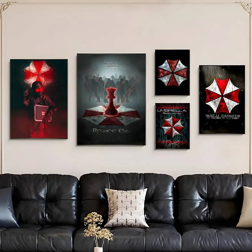 Umbrella Corporation Poster Prints Wall Art Picture Painting Gift Living Room Restaurant Bar Large Dec Sticker - Image 2