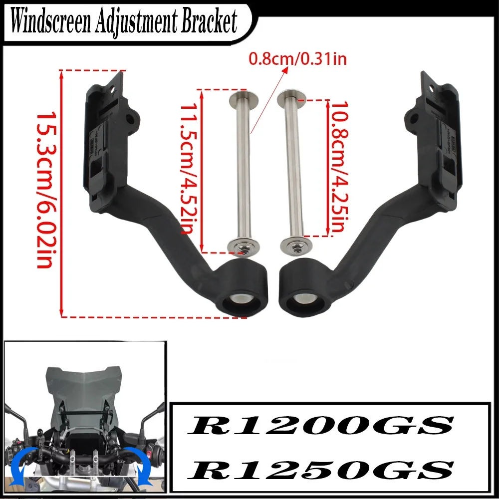 FOR BMW R1200GS LC R1250GS Adventure GSA 2013-2025 Windscreen Adjustment Bracket Strengthening Kit Nylon Stainless Steel - view 6
