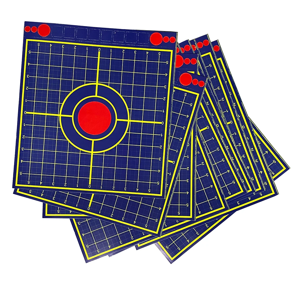 Niebieskie rzeczywiste kolory-celownicze naklejki celownicze (samoprzylepne) 10 liczy 12x1 2 cale-w kolimacie wspomagające Boresight