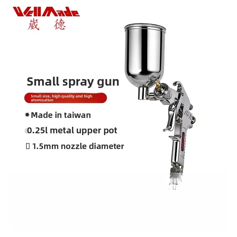 Taiwan Pneumatic Spray Gun 1.5mm Top Pot Small Spray Gun for Model Car Topcoat Special Wu-1191