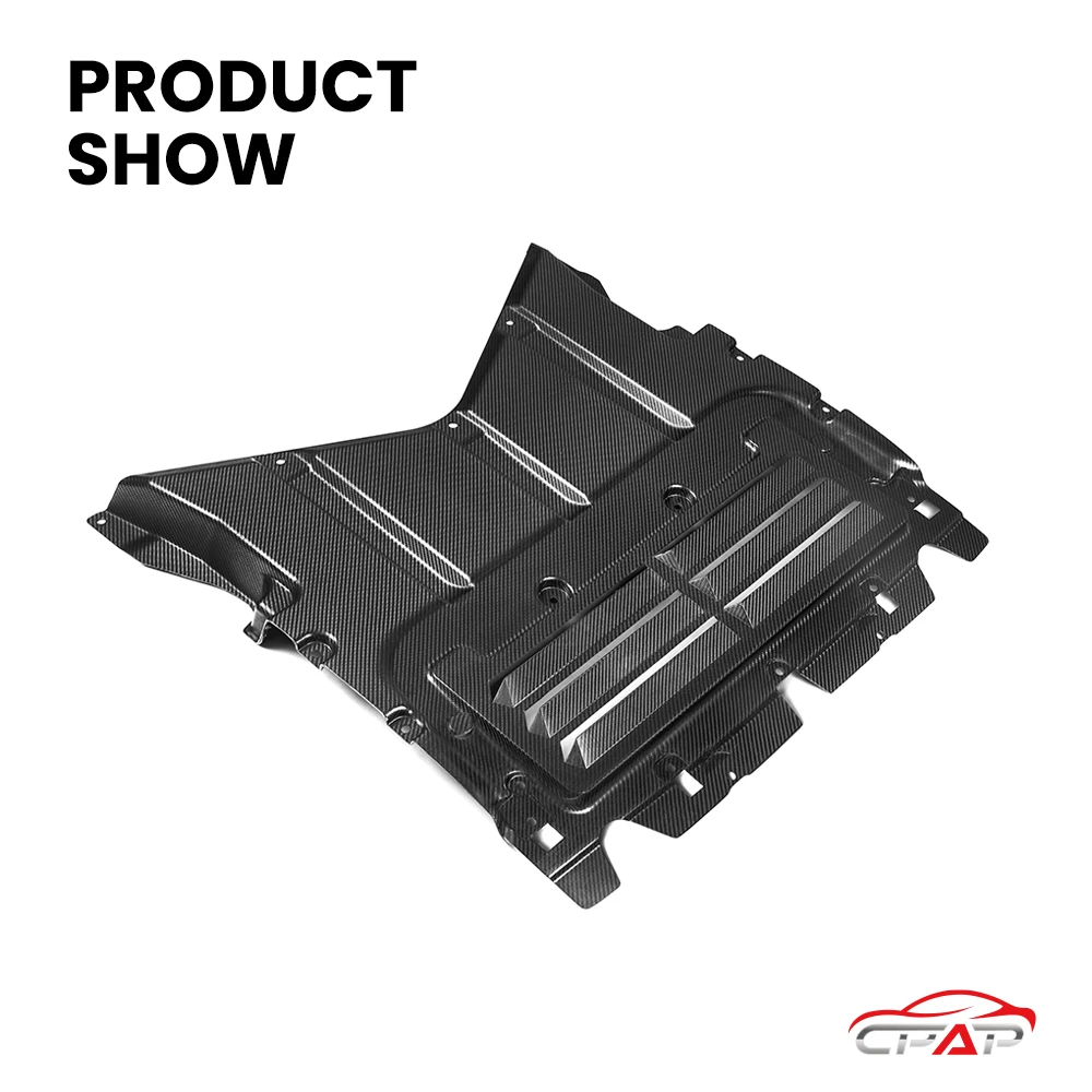 Real Dry Carbon Fiber Car Skid Plate Trim For BMW M5 Series G90 G99 OEM Style 2025-IN