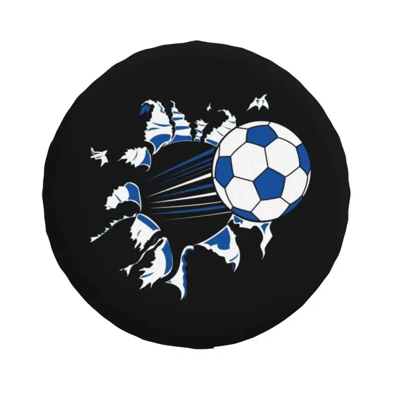 Custom Soccer Goalie Spare Tire Cover for Pajero Jeep RV SUV 4WD Football Sport Car Wheel Protector Covers 14