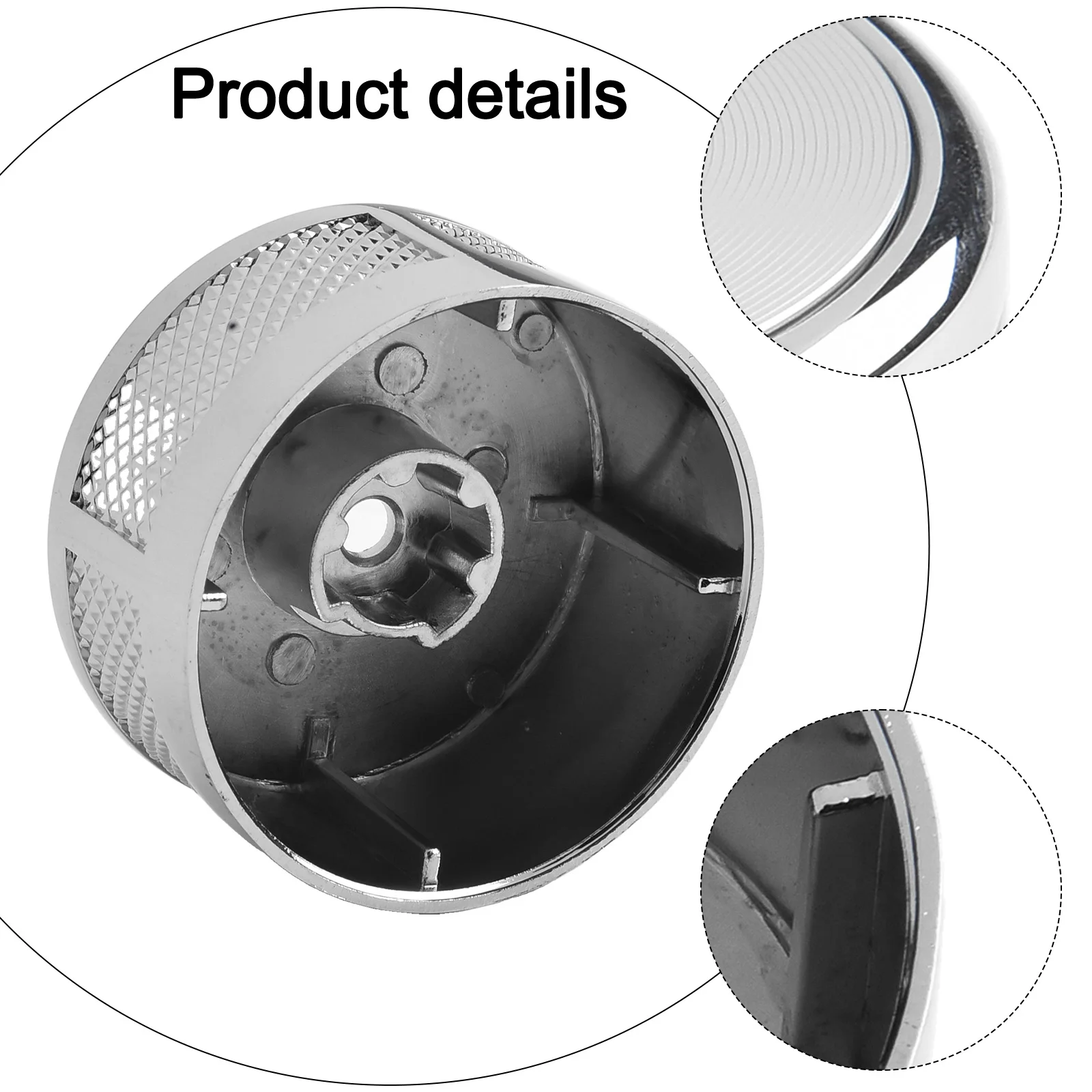 10*10*3cm Chrome Gear Shift Knob Aluminum Gear Knob Easy To Use Efficient Gear Shifting Enhanced Functionality