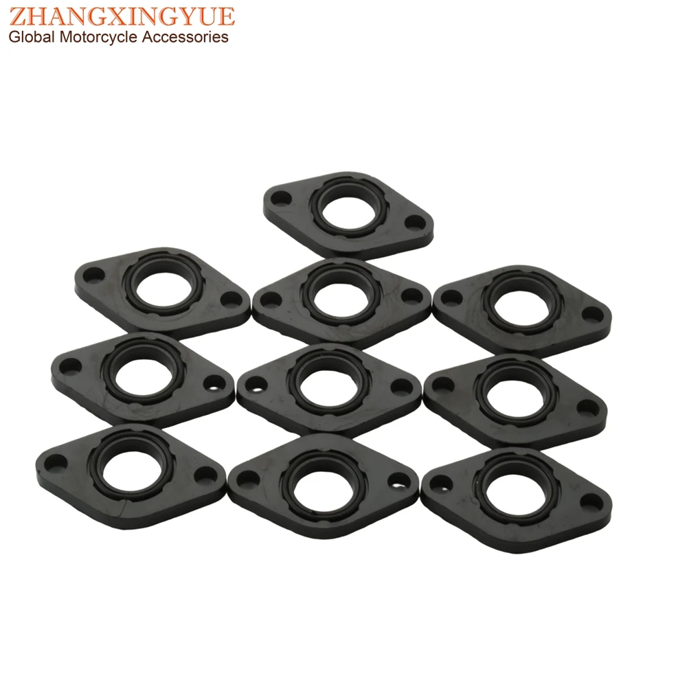 10PC 139QMB GY6 50cc Intake Manifold Spacer Gasket For Baotian BT49QT BT50QT Scooter Moped ATV 4T
