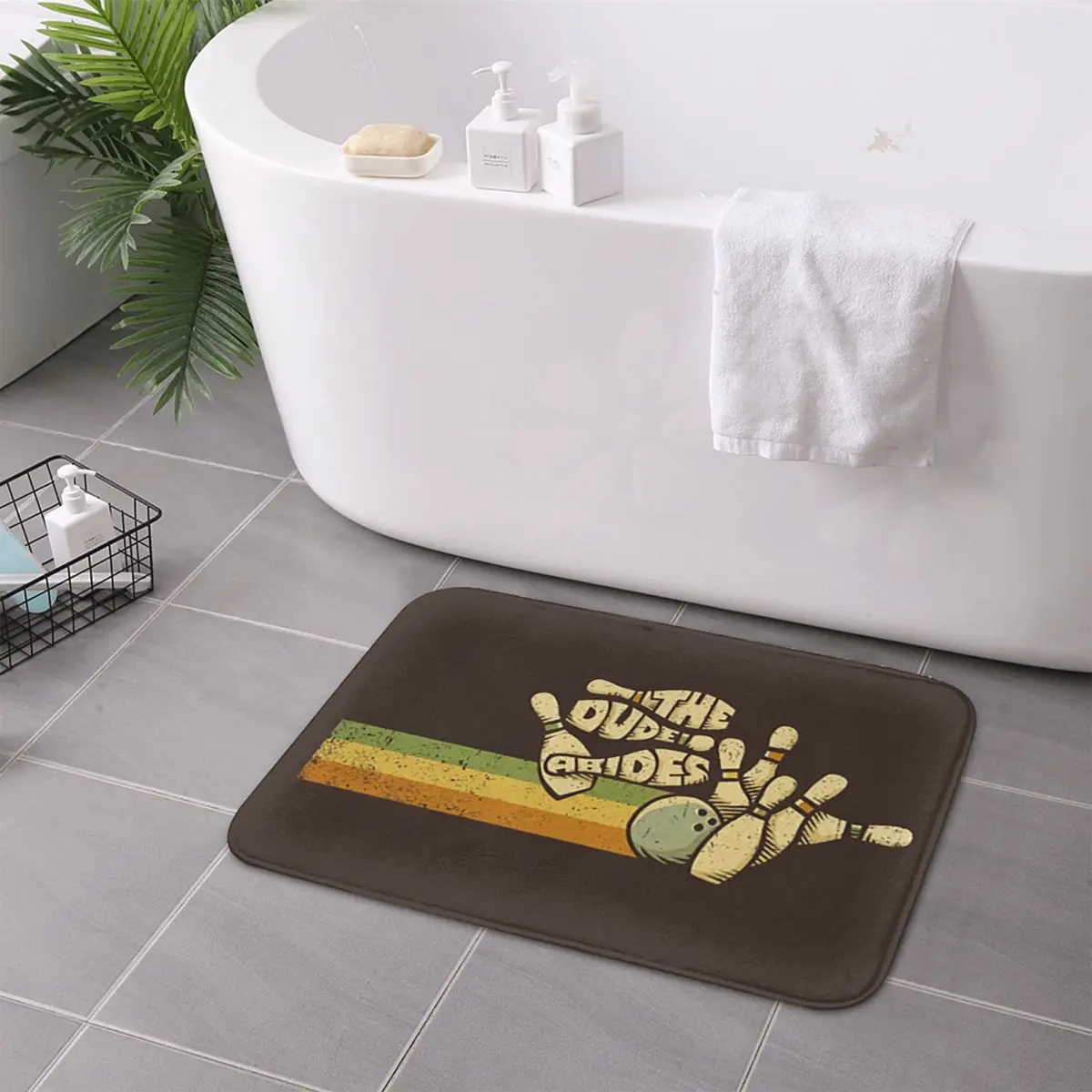 Vintage Movie The Big Lebowski Dude Anti-slip Doormat Floor Mat Durable Carpet Rug for Kitchen Entrance Home Balcony Footpad Mat