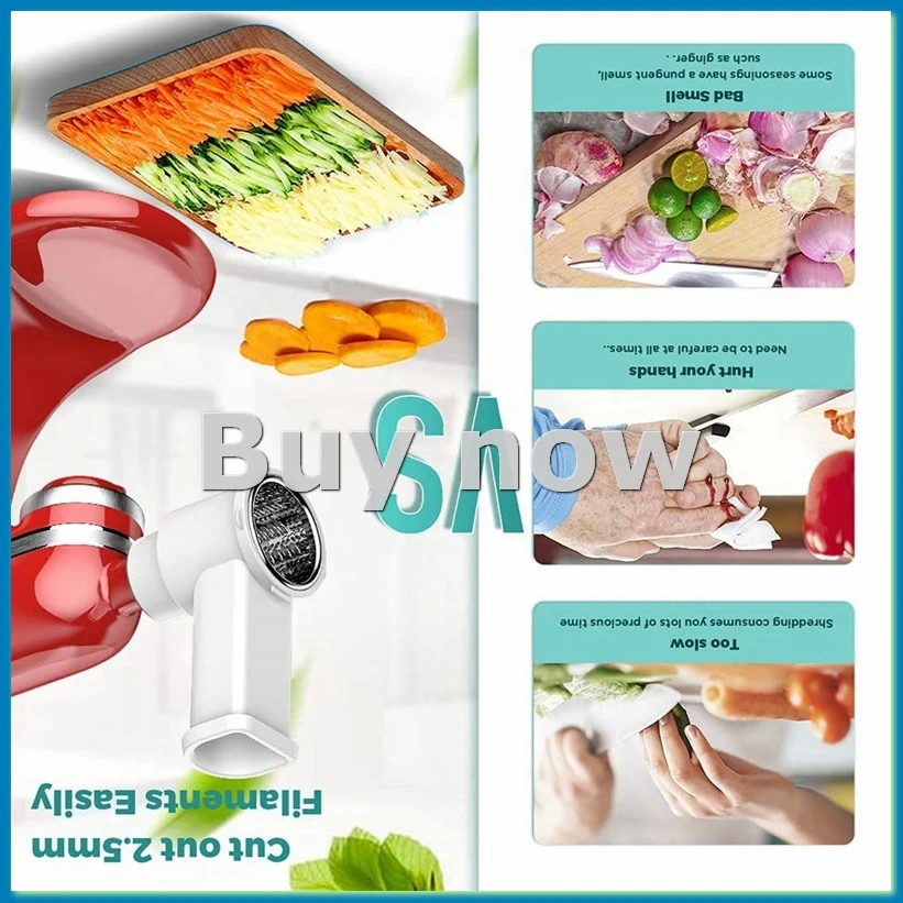 

Насадки для измельчения и нарезки, измельчитель овощей для кухонного комбайна, прибор для приготовления салатов с щеткой для чистки-ABAM