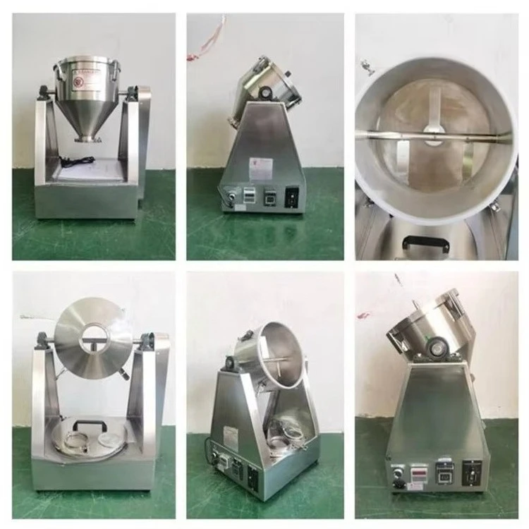 Liquidificador profissional de alta velocidade tipo W, cone duplo, pó seco industrial, misturador de tambor rotativo, máquina liquidificador