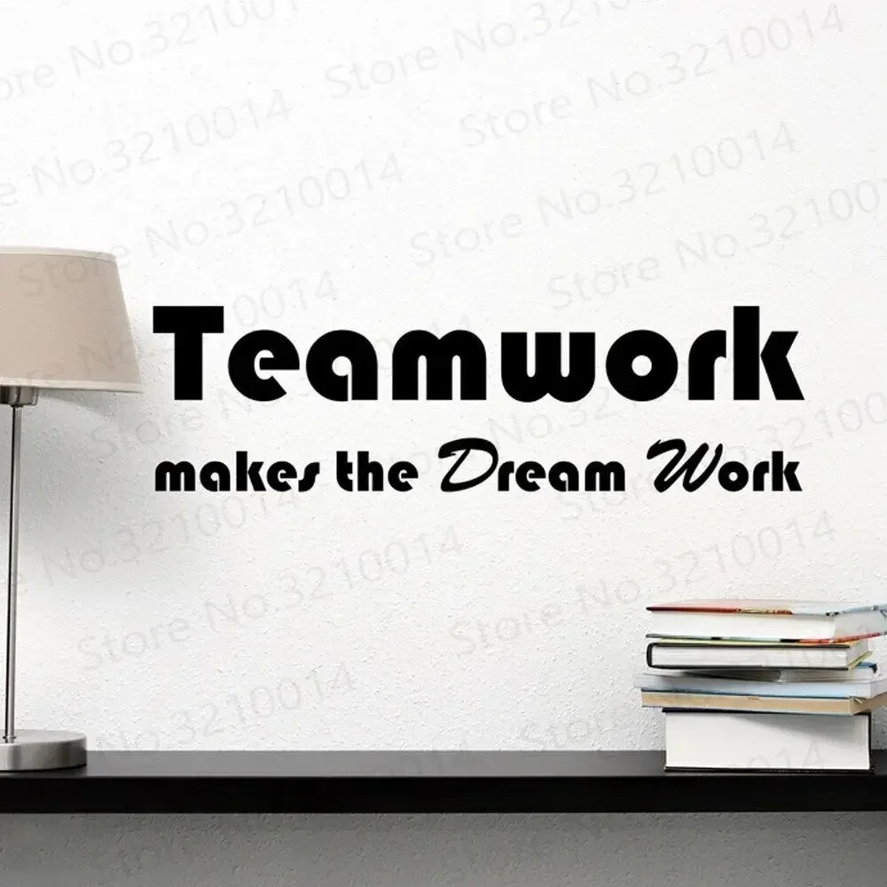 توصية مفصلة لملصقات الجدار البلاستيكية Teamwork Makes The Dream Work برمز PW265 – تحليل عملي وتجربة مستخدم حقيقية